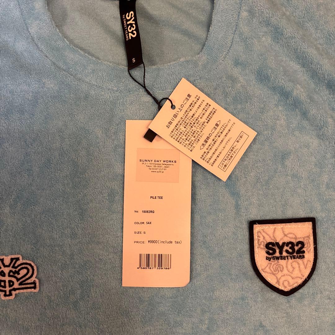 SY32 パイルTシャツ Mサイズ 水色