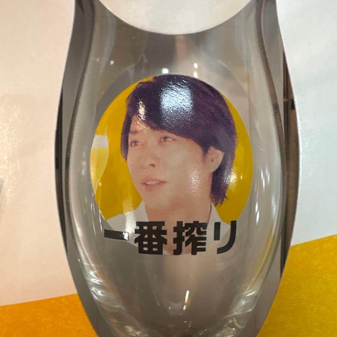 【新品未使用品】嵐　一番搾りオリジナル嵐グラス　嵐非売品　嵐グッズ　ARASHI