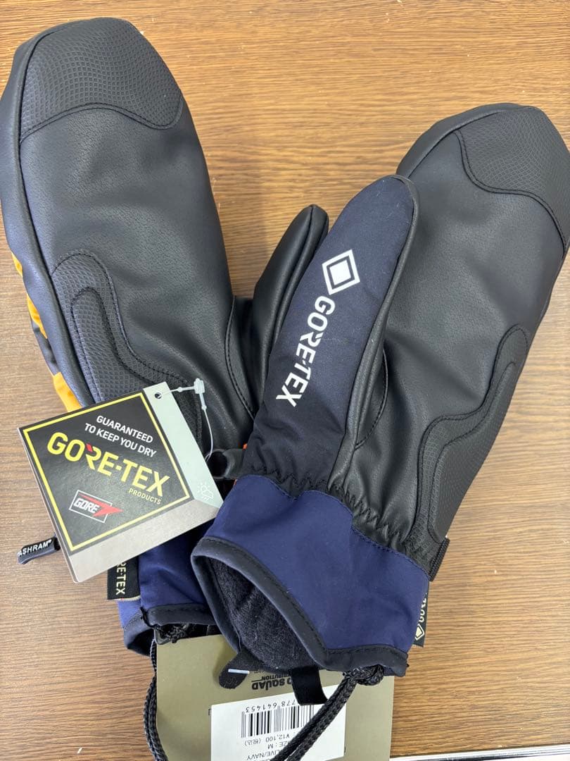 ASHRAM GORE-TEX ミトングローブ オリーブ/ネイビー 新品未使用