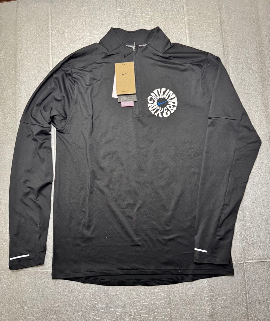 Nike フルジップ長袖シャツ ブラック/ブルー 新品タグ付き