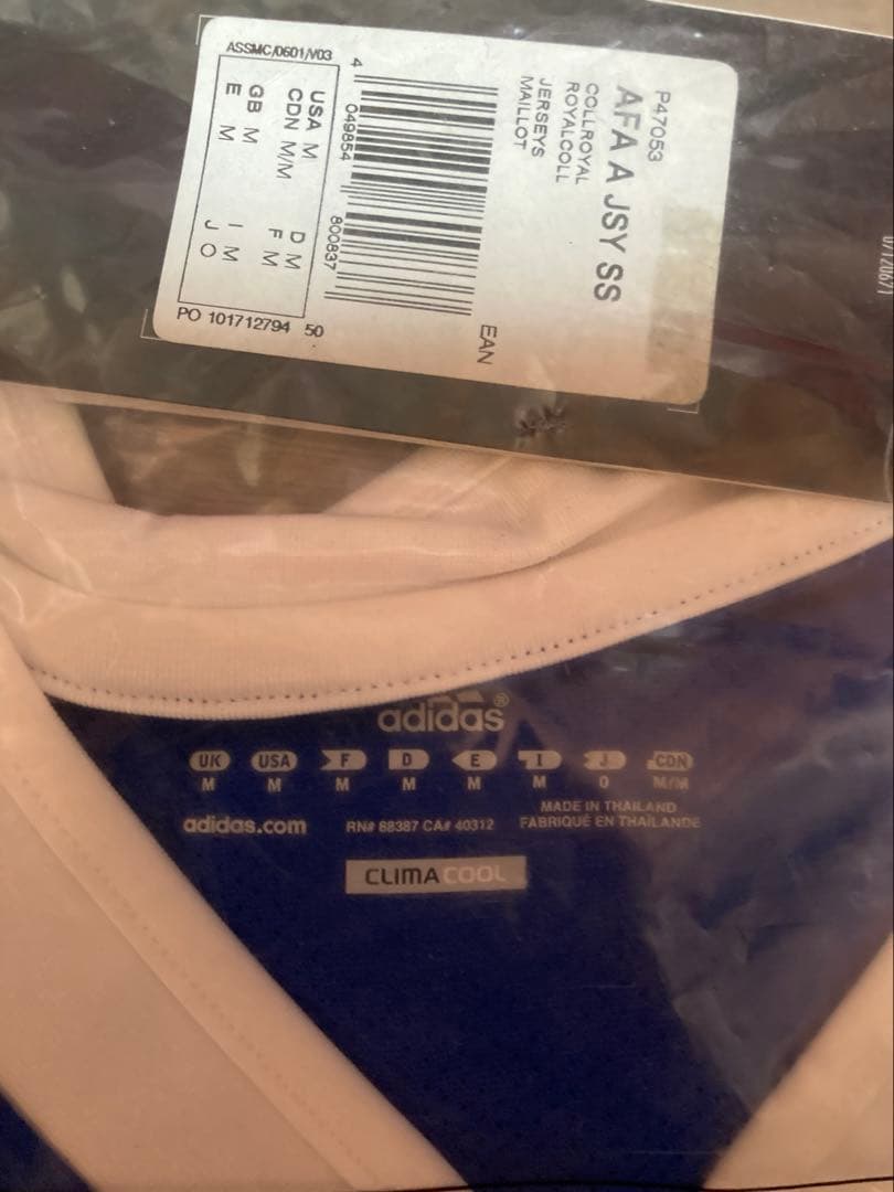 adidas アルゼンチン代表　ユニホーム　US Mサイズ 未開封品