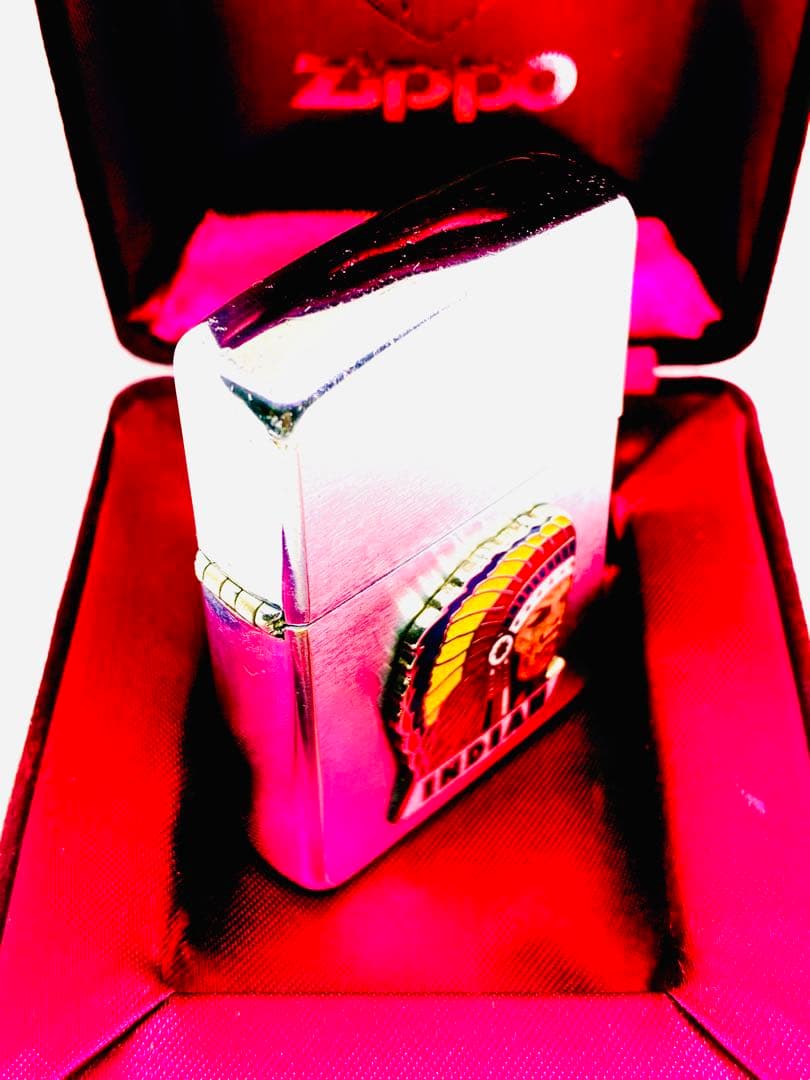 米国購入　インディアン　ビンテージ90s\"エナメル七宝zippo®︎ 検ゴローズ