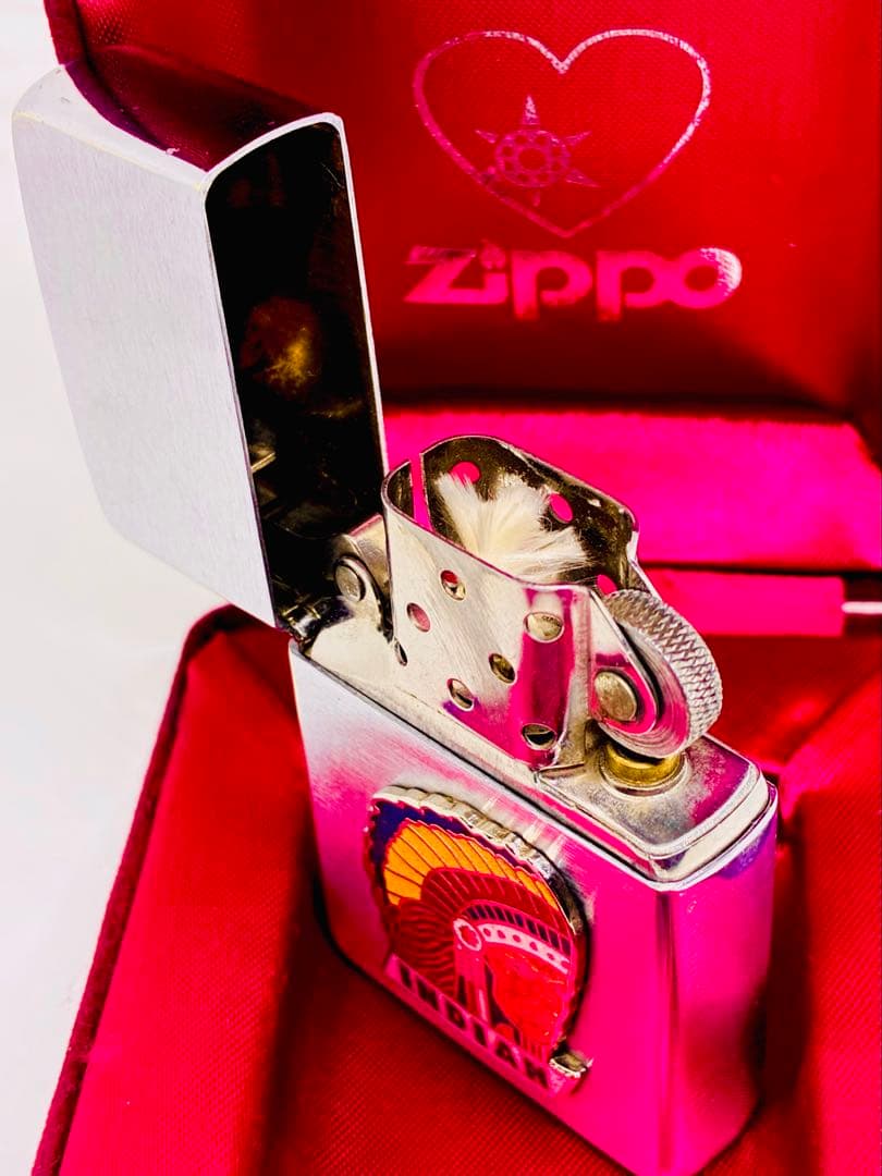 米国購入　インディアン　ビンテージ90s\"エナメル七宝zippo®︎ 検ゴローズ