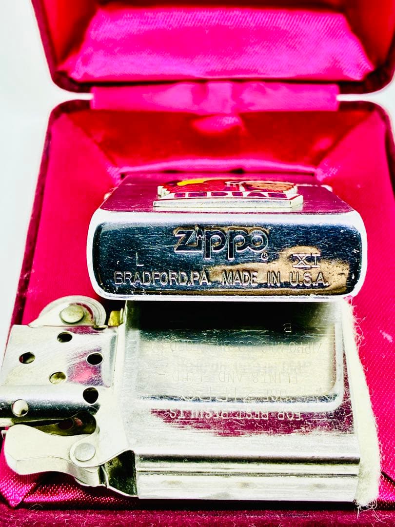 米国購入　インディアン　ビンテージ90s\"エナメル七宝zippo®︎ 検ゴローズ