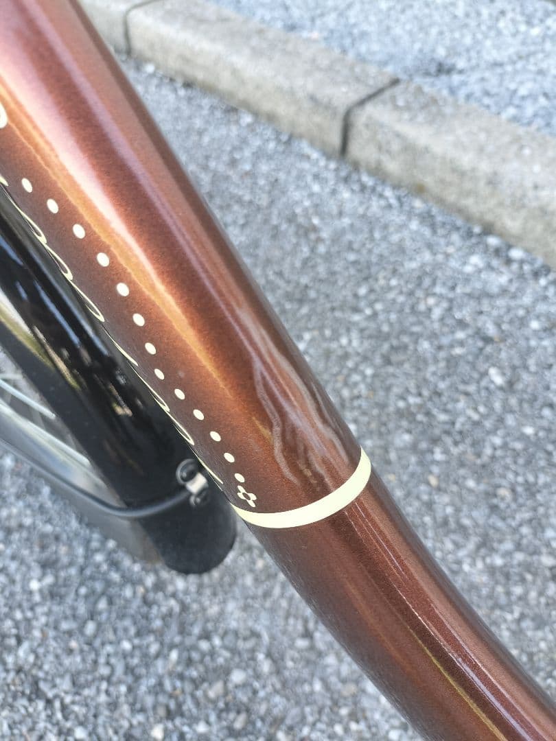 非電動自転車　電動アシスト自転車 チャイルドシート付き ブラウン　子供乗せ自転車