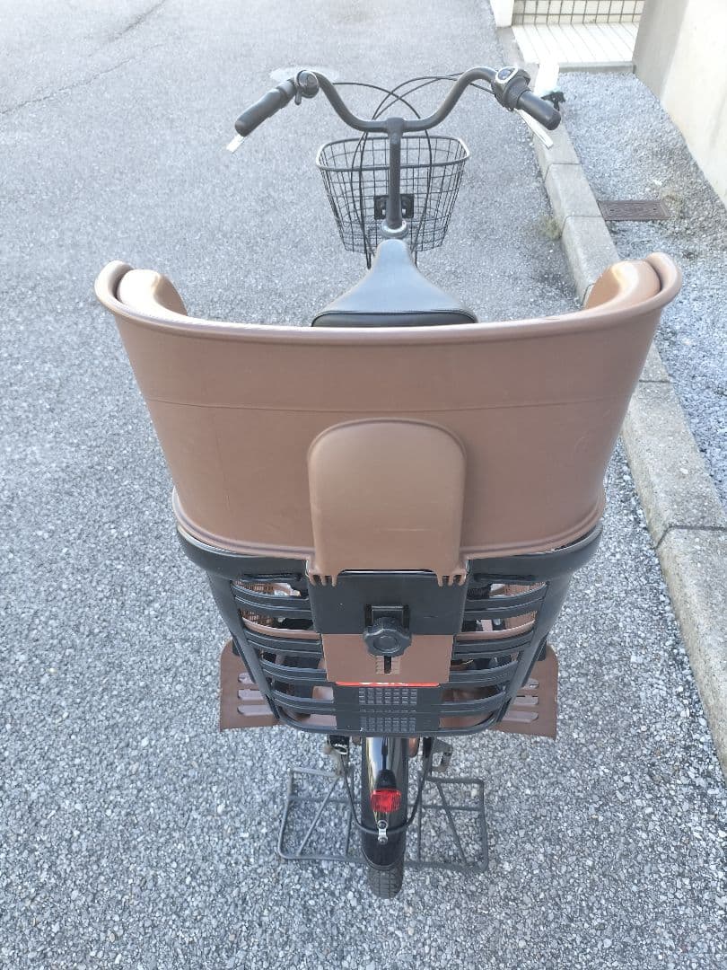 非電動自転車　電動アシスト自転車 チャイルドシート付き ブラウン　子供乗せ自転車