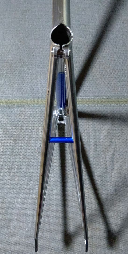 BRIDGESTONE　ピストフレーム　njs クロモリ　競輪　シルバー