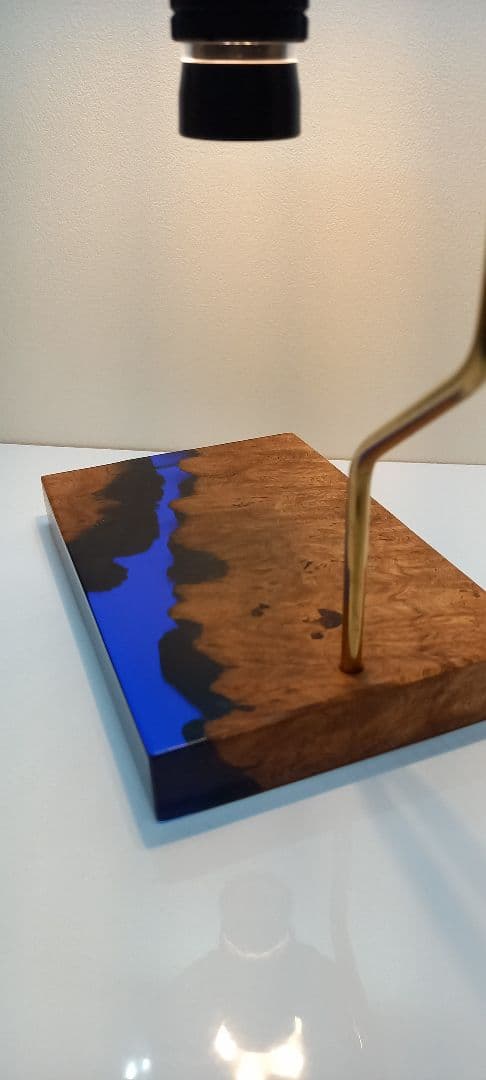 ランタンスタンド　ライトスタイド　レジンウッド　ウッドレジン　ゴールゼロ
