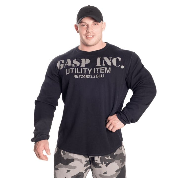 gasp サーマルジムスウェット　ブラック　XL
