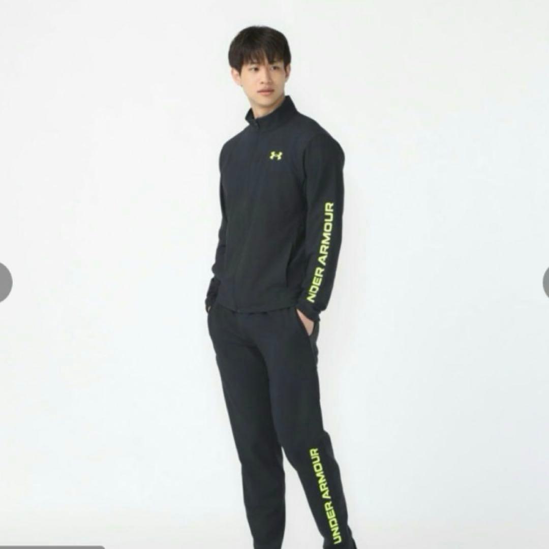 定価¥17.050 未使用【UNDER ARMOUR】薄手セットアップ　ブラック