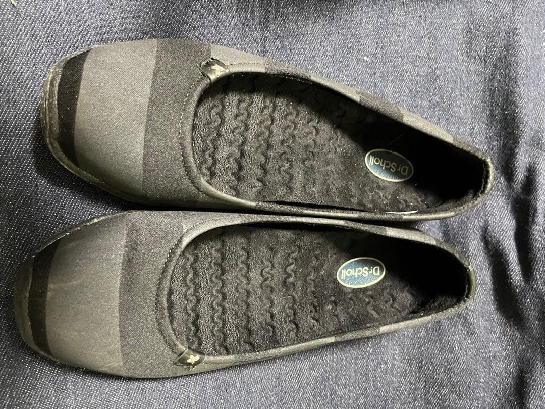 Dr. Scholl's ブラックフラットシューズ