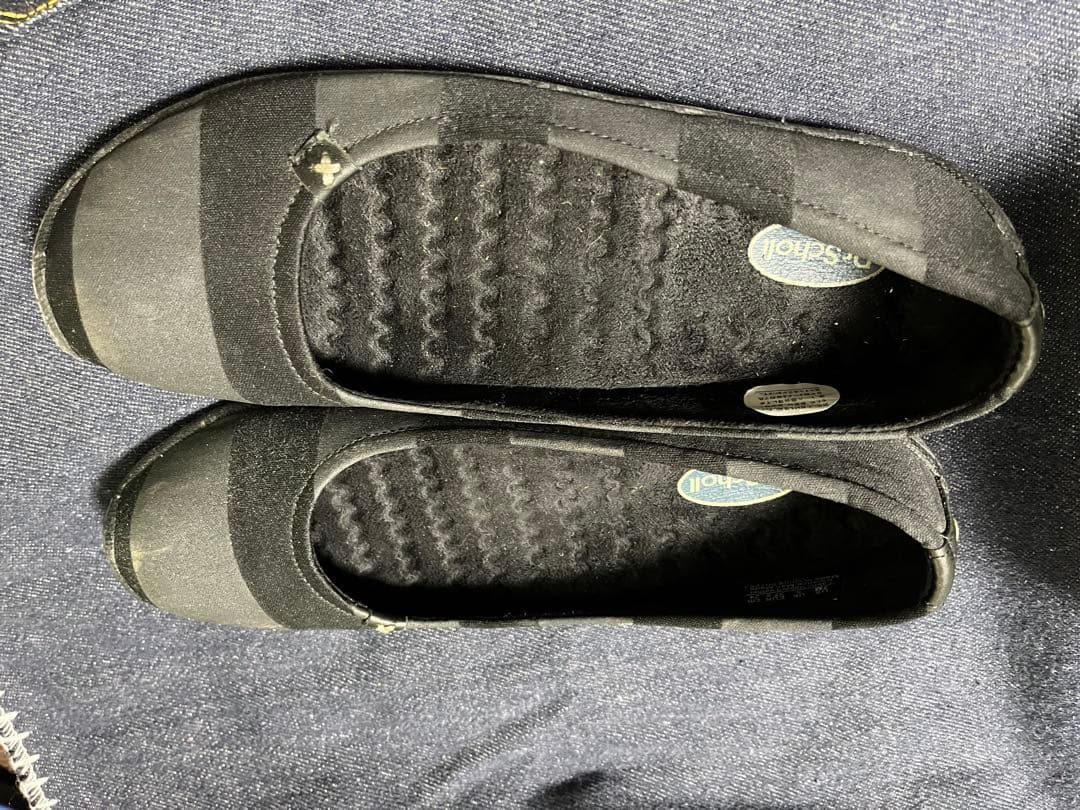 Dr. Scholl's ブラックフラットシューズ