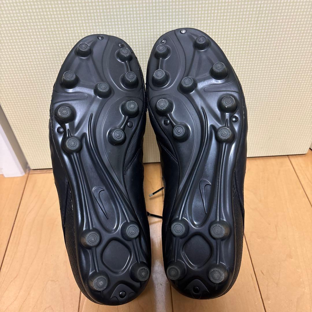 ナイキ　ティエンポ　カンガルーレザー　オールブラック　27、0cm