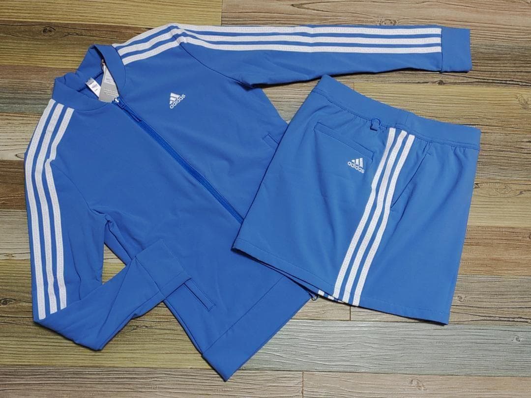 ⛳️アディダス♥️adidas GOLF ジャケット＆スカート 上下 青 M