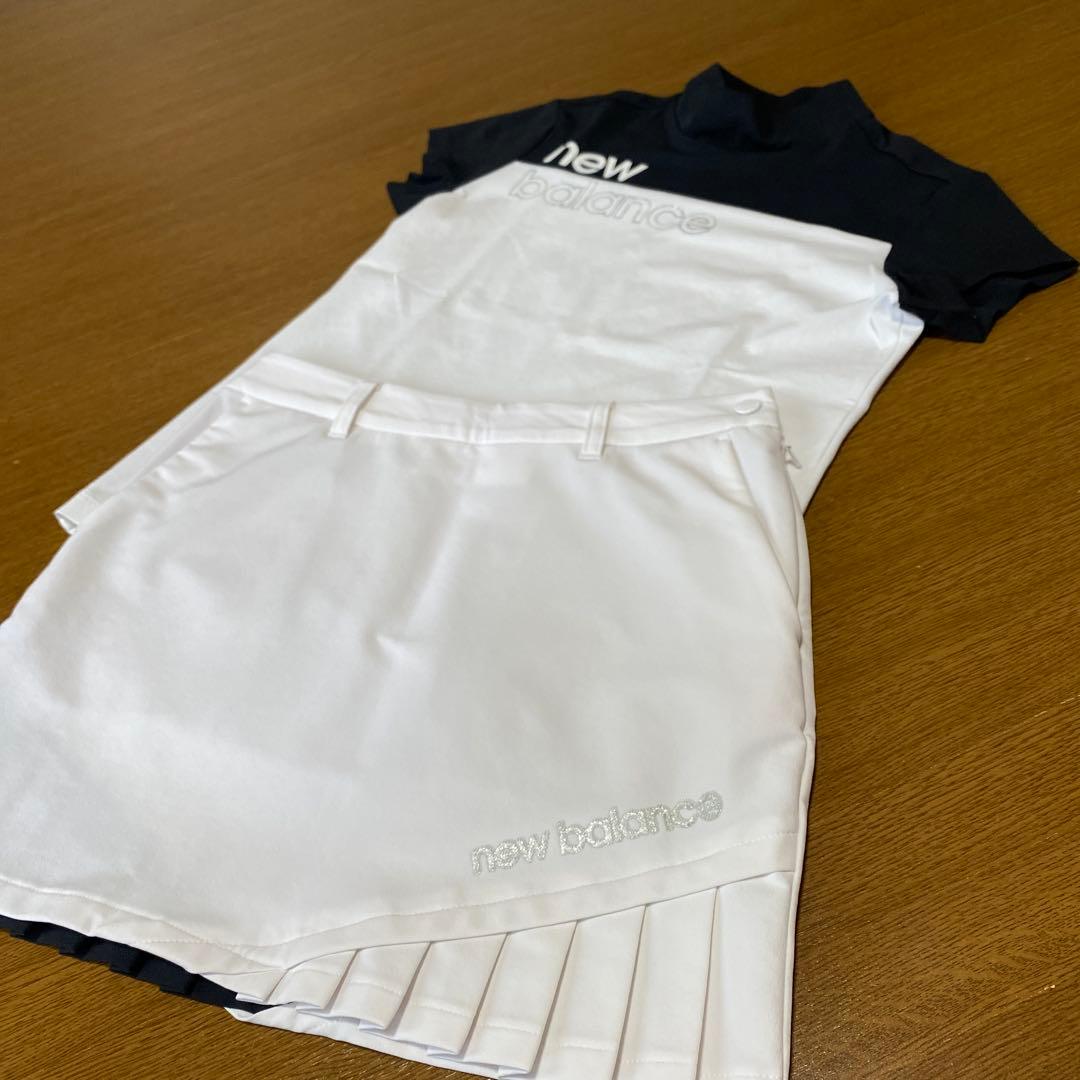 ニューバランス　ゴルフ　セットアップ　モックネック　スカート　レディースＳ　美品