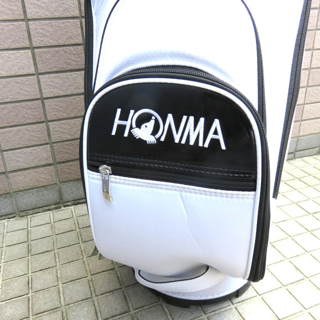 未使用　HONMA ホンマ 　キャディーバック　9型 ホワイト×レッド