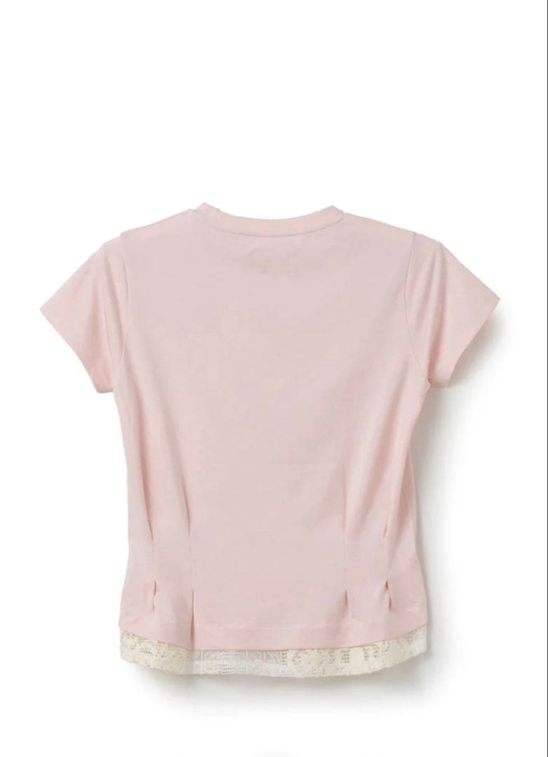 Admiral ピンク Ｍサイズ　半袖 Tシャツ レース付き【新品タグ付】