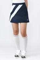 M・U SPORTS エムユースポーツ アシンメトリー 台形 スカート NVY