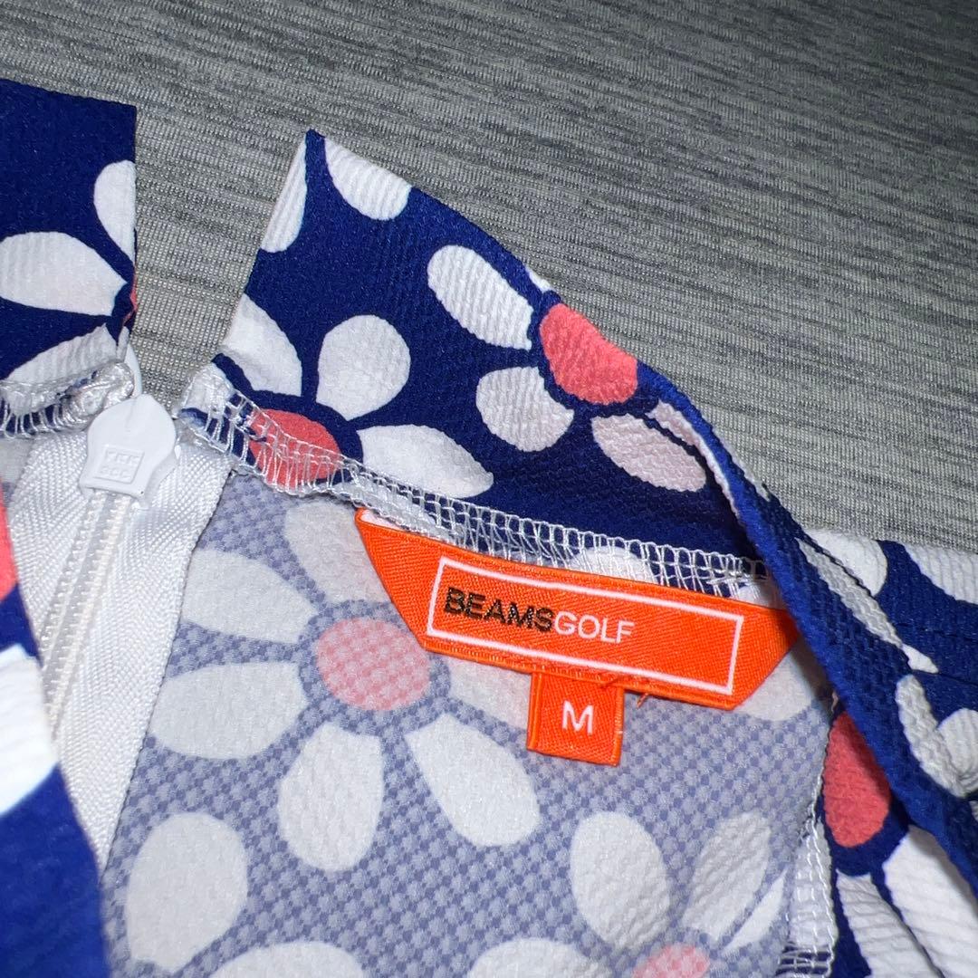 美品　BEAMS GOLF ビームスゴルフ花柄総柄　半袖シャツ