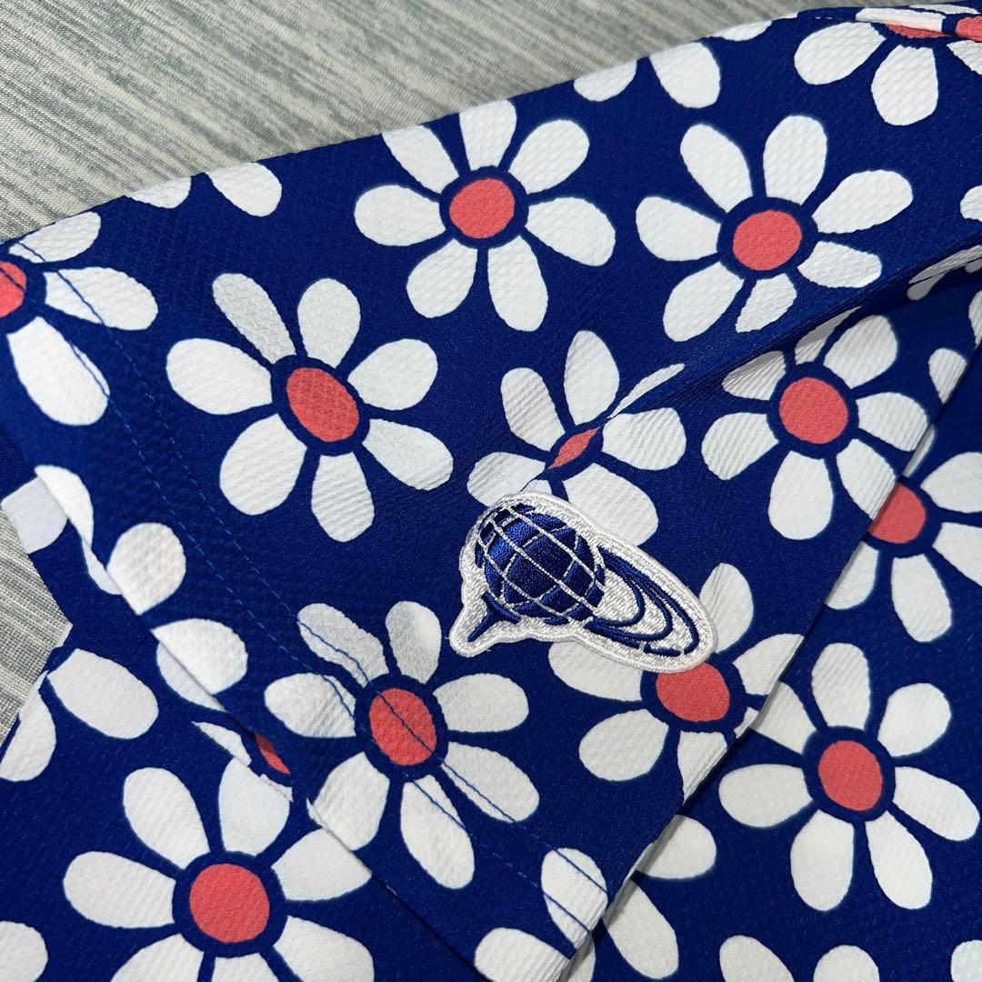 美品　BEAMS GOLF ビームスゴルフ花柄総柄　半袖シャツ