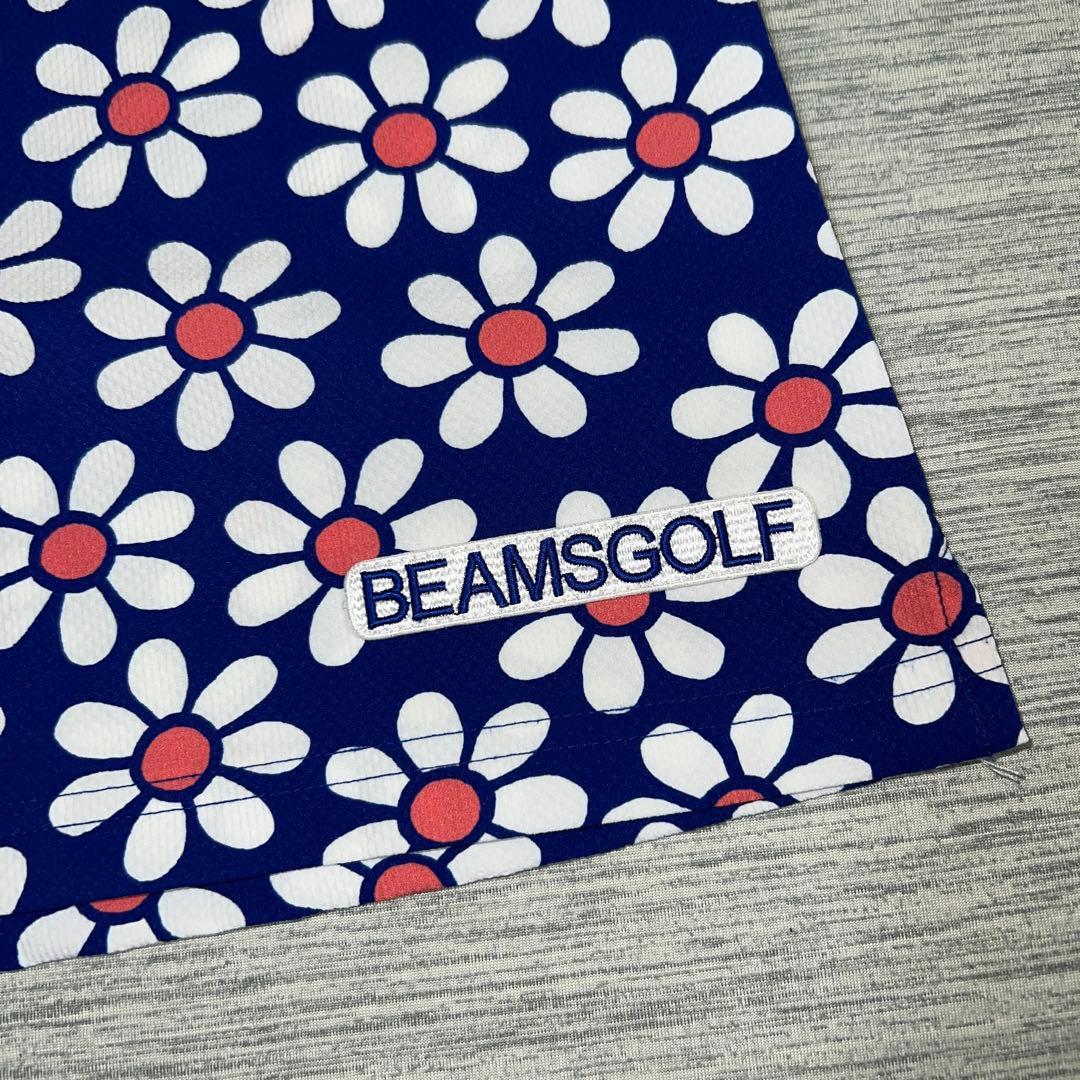 美品　BEAMS GOLF ビームスゴルフ花柄総柄　半袖シャツ