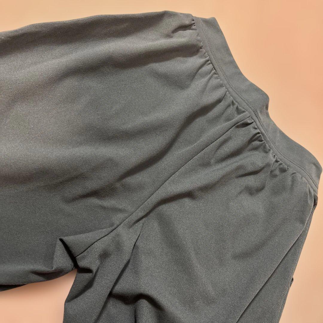 Chacott チャコット ドローストリングヨガパンツ アイアンブルー M