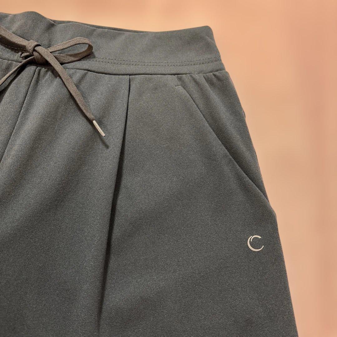 Chacott チャコット ドローストリングヨガパンツ アイアンブルー M