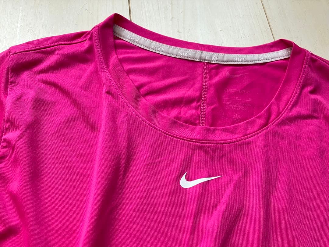 NIKEナイキ＊ビクトリースコートブライトピンクのロングスリーブシャツ上下セット
