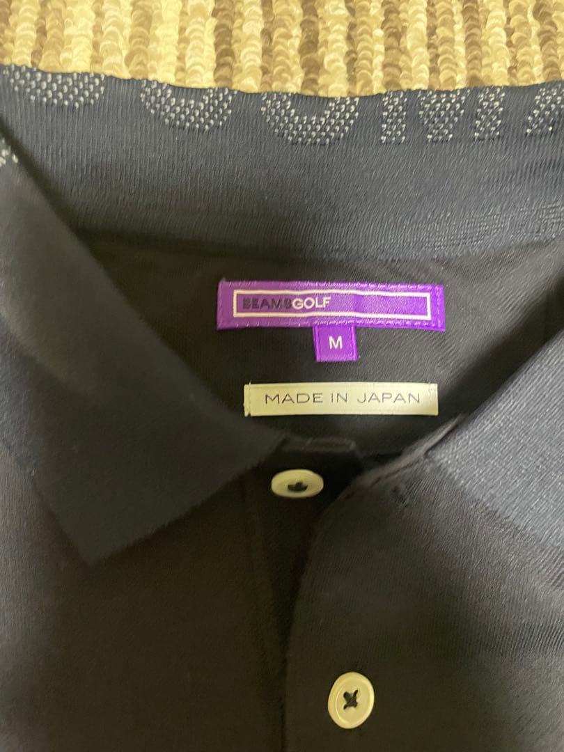 BEAMS GOLF ポロシャツ M ネイビー