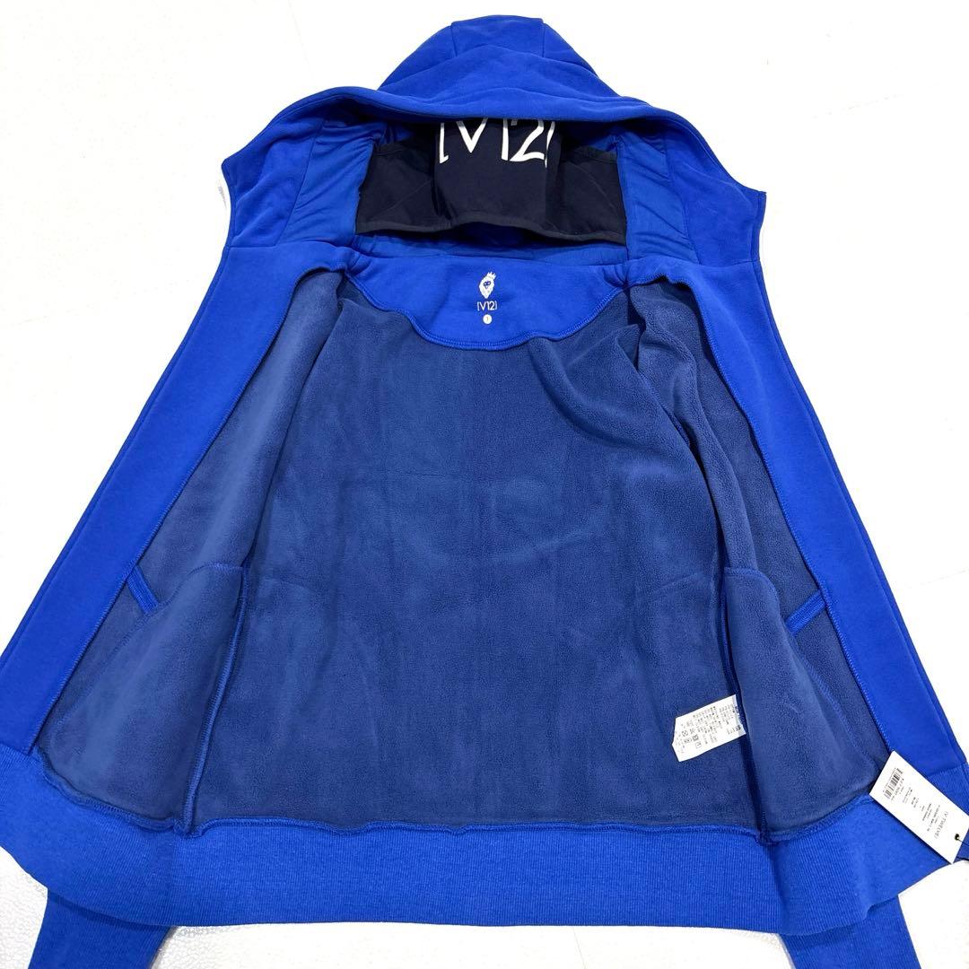 【新品/タグ付/23AW/レディースM】V12　ネックパーカー　ジップアップ