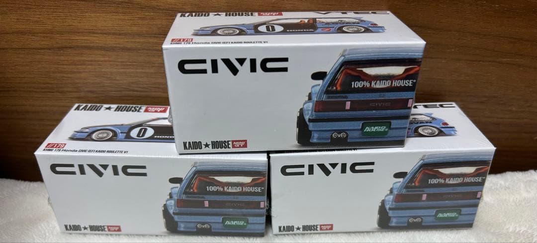 新品　未開封　MINI GT シビック EF KAIDO ROULETTE V1