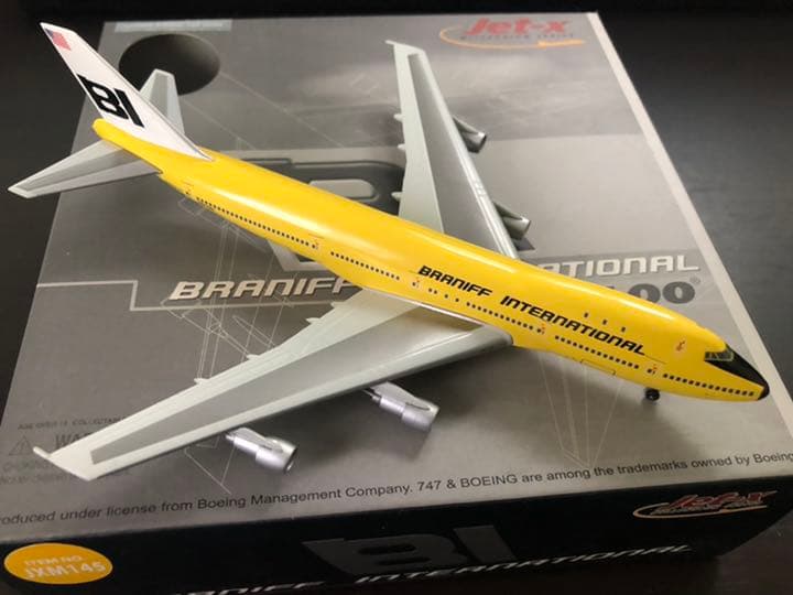 航空機・ヘリコプター Jet-X 1/400 JXM145 B747-100 BRANIFF