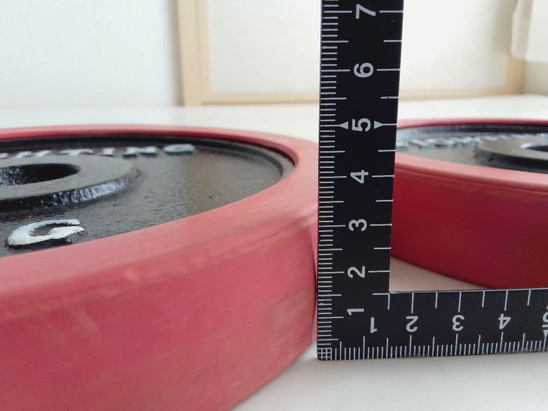 ファイティングロード ダンベル ラバー付 5kg×4=20kg 28mm ②