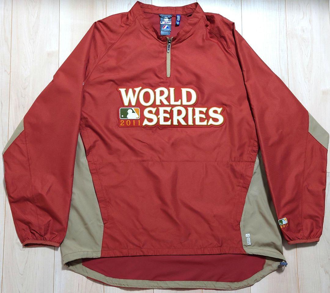 MLB 2011ワールドシリーズ Majestic ナイロンジャケット【2XL】