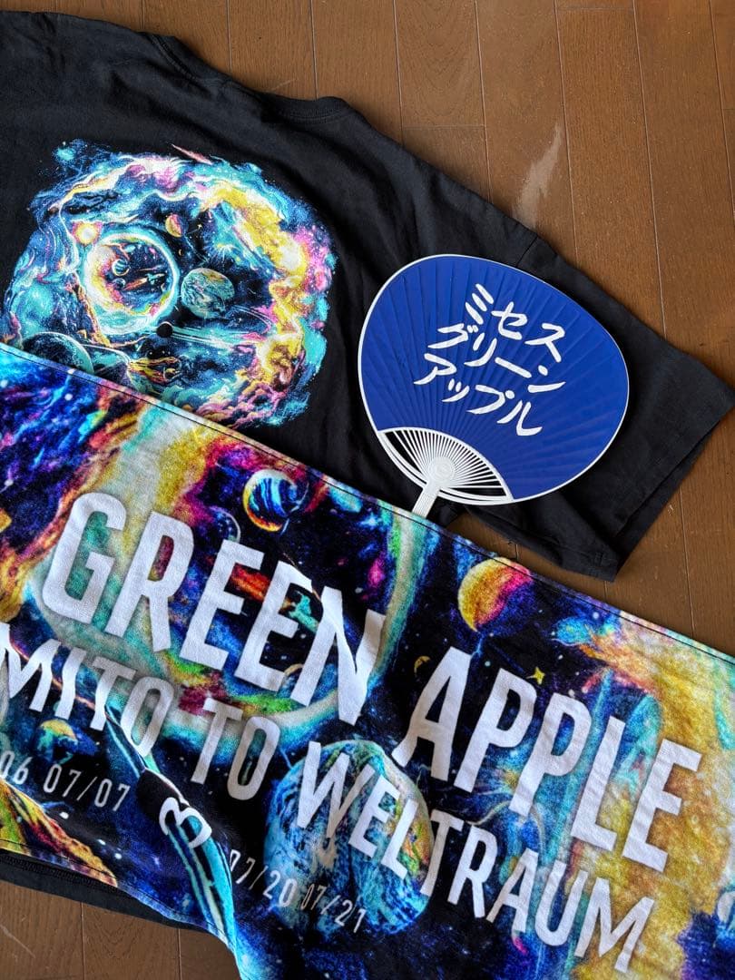 ミセスグリーンアップルゼンジンTシャツXL & タオルとうちわ セットおまけ付