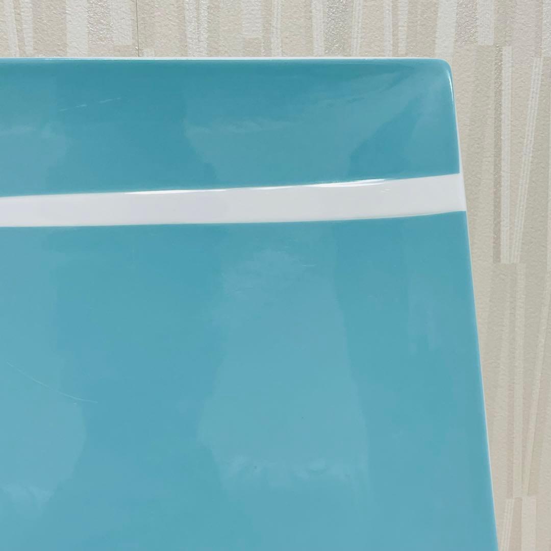Tiffany ティファニー ブルーリボン スクエア プレート 皿 ペア ２枚