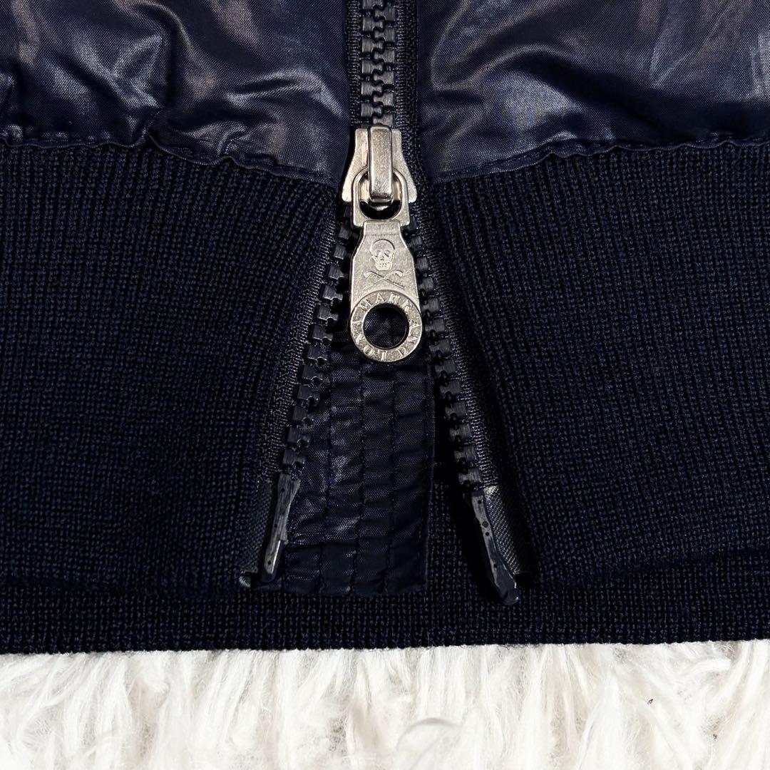 【美品】MARK&LONA ハイブリッドニット ジップアップジャケットL