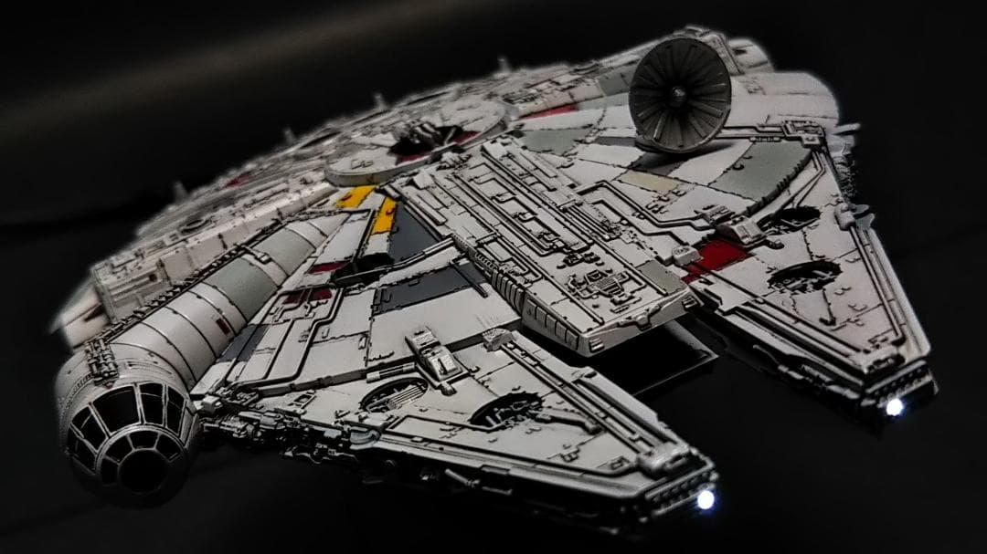 ミレニアムファルコン MF 電飾改修 　完成品 ビークルモデル　1/350 管⑤