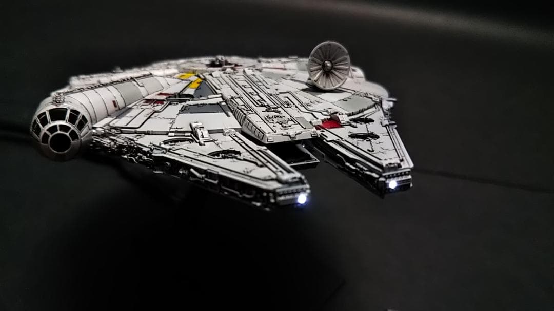 ミレニアムファルコン MF 電飾改修 　完成品 ビークルモデル　1/350 管⑤