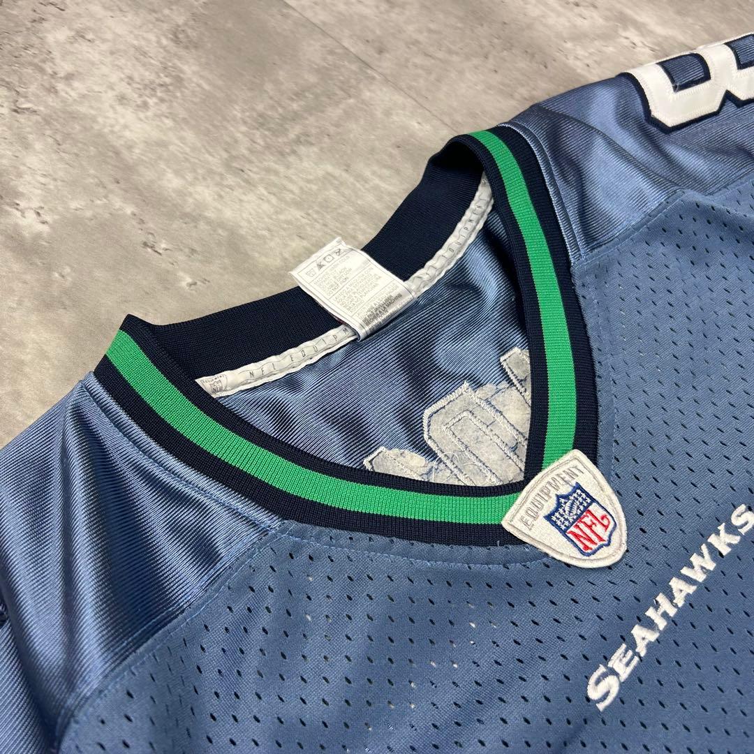 Reebok NFL 全刺繍 シーホークス アメフトゲームシャツ 60 6553