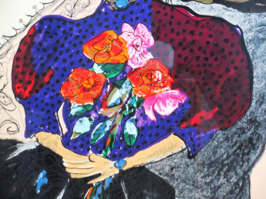 フジ子・ヘミング 版画「古いカーテン」
