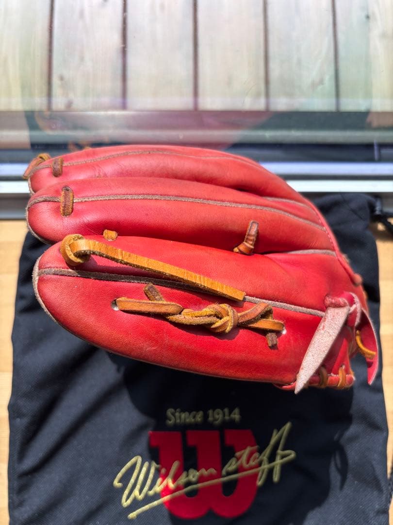 Wilson staff 内野手用　硬式グローブ　湯揉み　右投げ用　プロ
