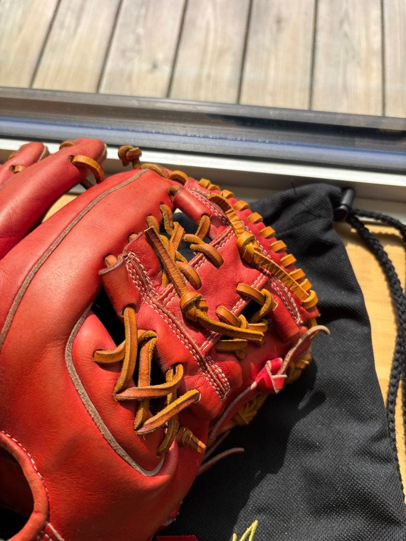 Wilson staff 内野手用　硬式グローブ　湯揉み　右投げ用　プロ