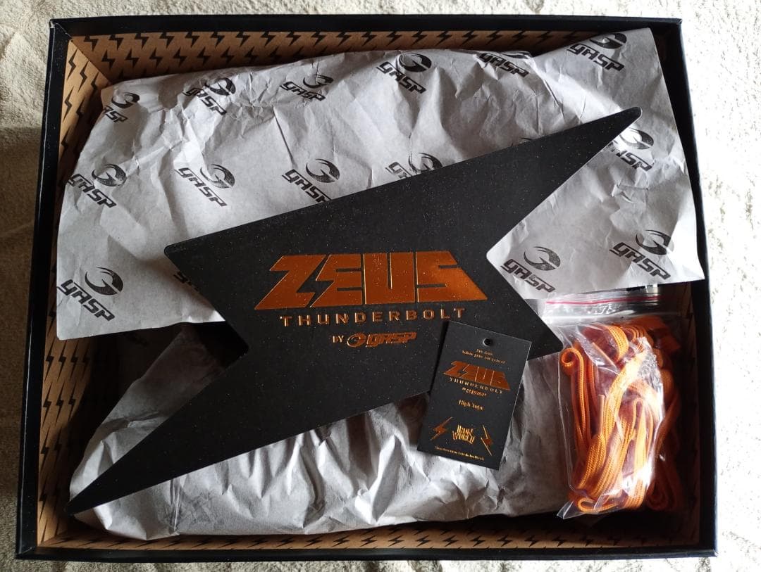 GASP ZEUS THUNDERBOLT ジムシューズ 28.6cm 黒