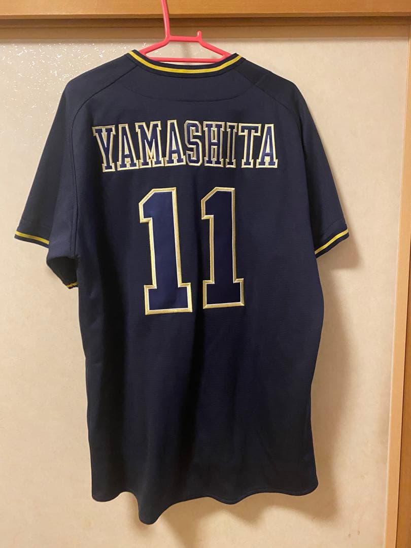オリックスバファローズ ユニフォーム M ネイビー 山下 舜平大投手11番