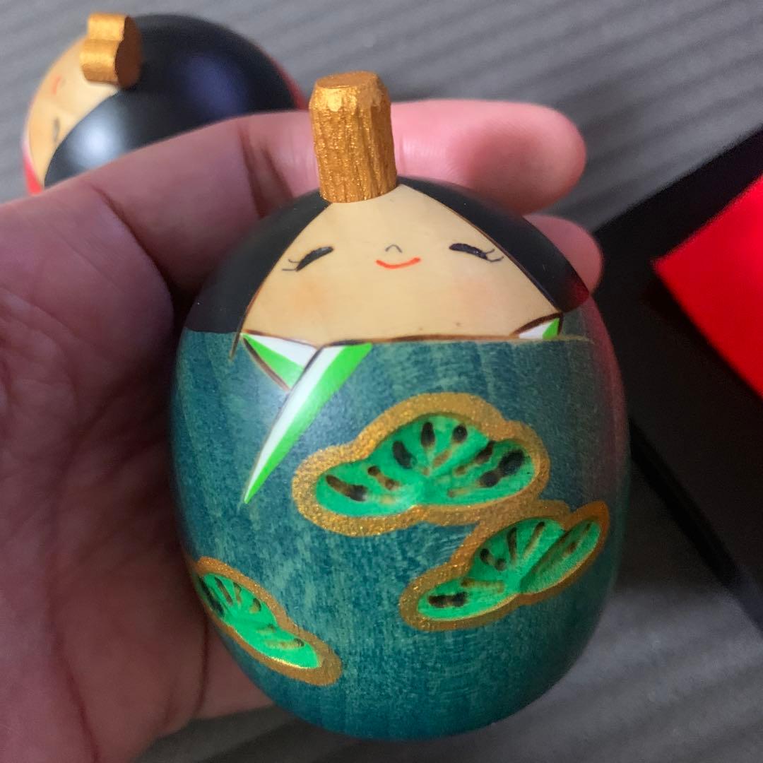 卯三郎　お雛さまこけし　笑い雛