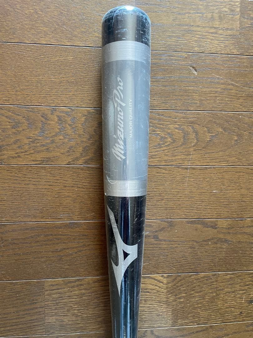 ミズノプロ　展示会限定　硬式木製ノックバット　黒×グレー　84cm730g