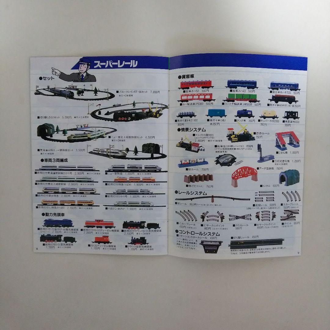 トミー「プラレール」カタログ（非売品・新品・１９８７年）