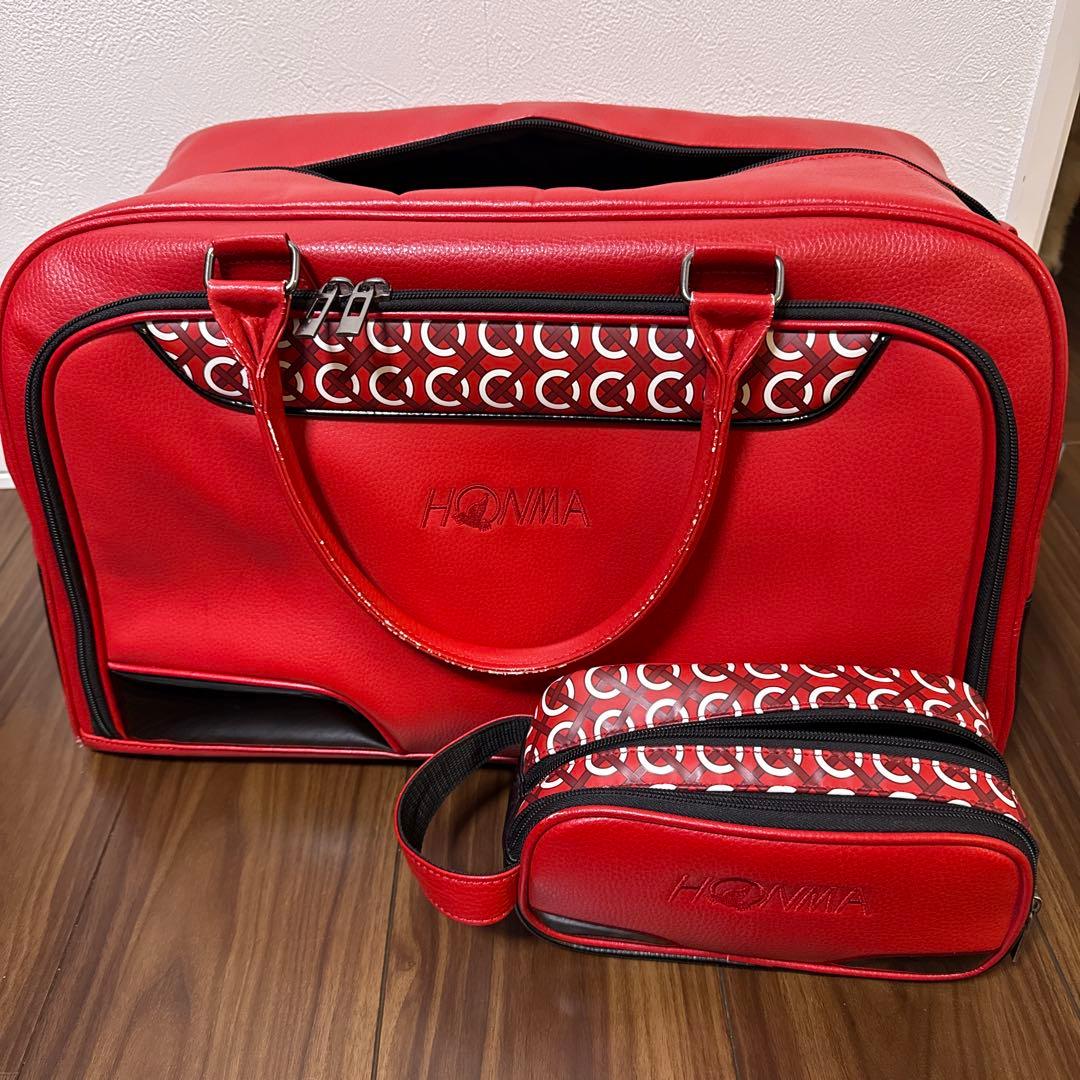 本間ゴルフ　ボストンバッグ　ポーチセット