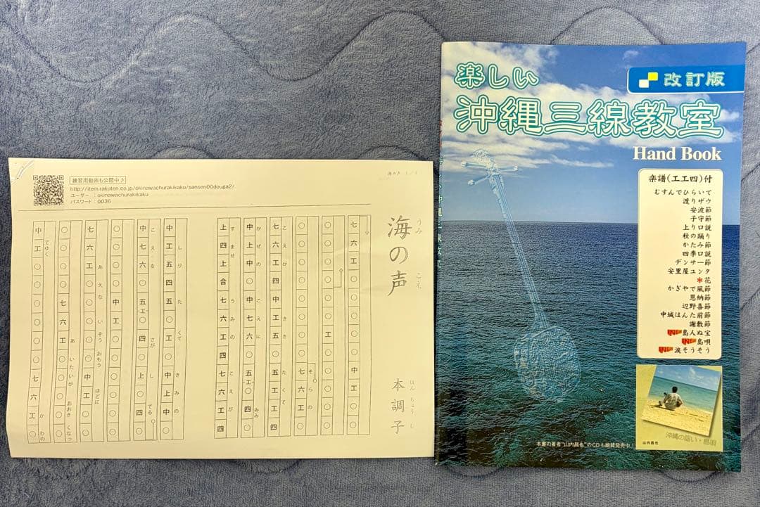 【初心者入門用】沖縄三線セット 親切丁寧な楽譜付き教本付き